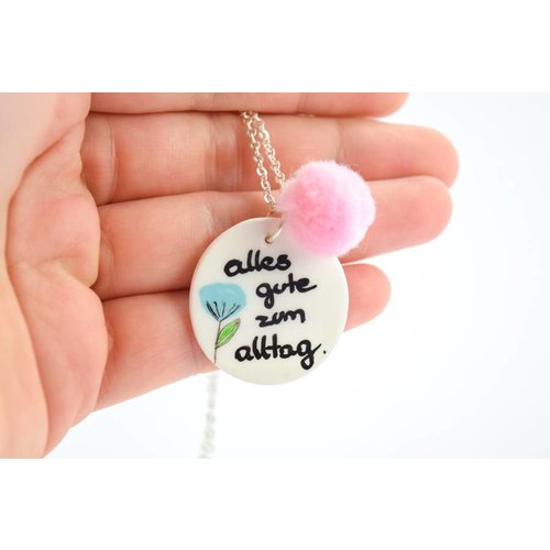 Cute Clay "Alles Gute zum Alltag" - Spruch-Kette Cute Clay "Alles Gute zum Alltag" - Spruch-Kette