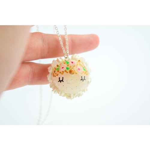 Cute Clay "Blumen-Einhorn-Macaron" - Kette Cute Clay "Blumen-Einhorn-Macaron" - Kette