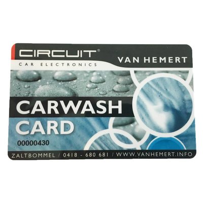 Carwash card