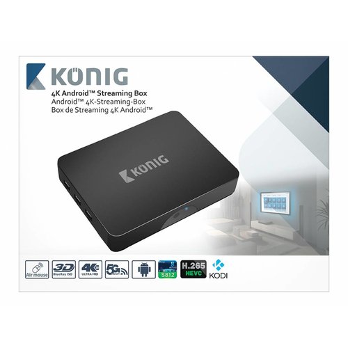König König 4K Android Streaming Box met Fly Mouse König König 4K Android Streaming Box met Fly Mouse