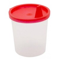 Urinebekers met snap-on deksel en tuit Rood 125 ml - 10st