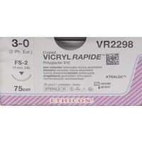 Vicryl Rapide VR2298 3-0 75cm hechtdraad p. pakje a 36st