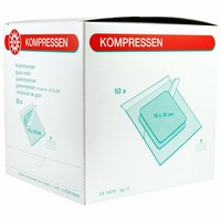 gaaskompres 10x10 steriel 8 laags p.doosje a 50st
