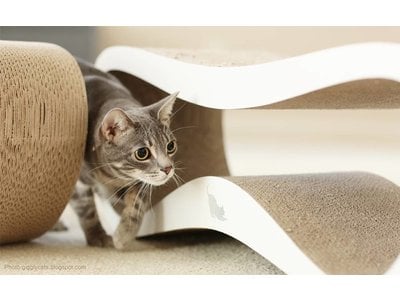 Design Krabmeubel in Wit, Grijs, Bruin en Zwart