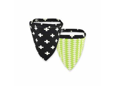 Territory Honden Bandana in Zwart/ Groen