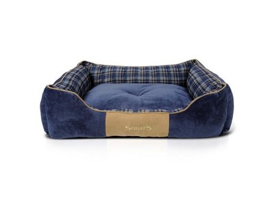 Stevige Highland Hondenmand in Blauw en Rood