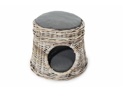 Leuk Kattenhuis van Rotan met 2 Kussens
