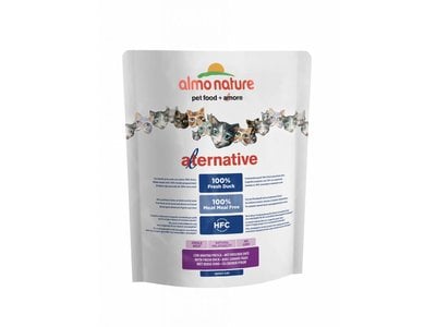 Almo Nature Alternative Droogvoeding voor Katten Eend & Rijst
