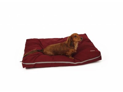 Zacht Hondenmatras in Rood, Grijs en Blauw