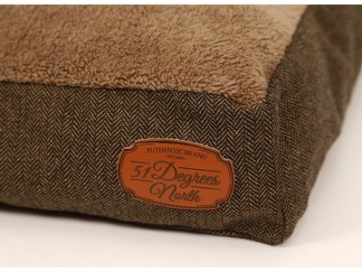 Extra zacht en stijlvol Box Hondenkussen Herringbone in 4 Kleuren