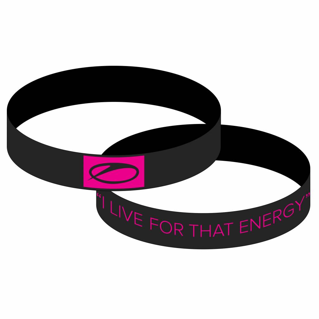 A State Of Trance Black Pink Wristband A State Of Trance Black Pink Wristband