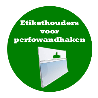 Etikethouders perfowandhaken