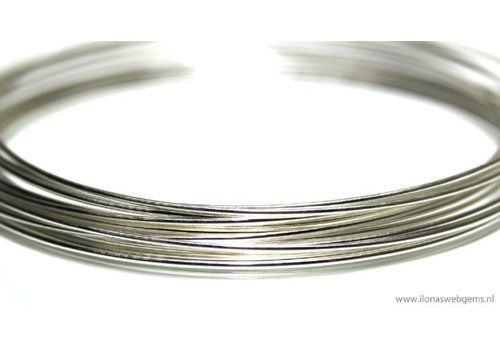 JINGERL 0.55x1.2mm Silver Wire Solid 999 Sterling Silver Rectangular