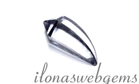 1 Blue mystic Quarz pegel 'lady finger' Large ca. 27,5x11mm