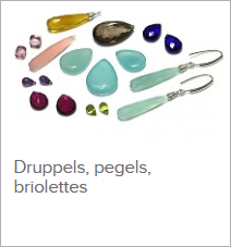 Druppels, pegels en briolettes voor Maxima oorbellen