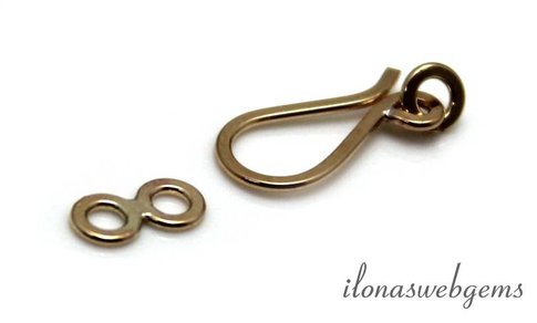 14K/20 Gold filled haakslotje ca. 14x8mm