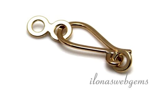 14K/20 Gold filled haakslotje ca. 16x8mm