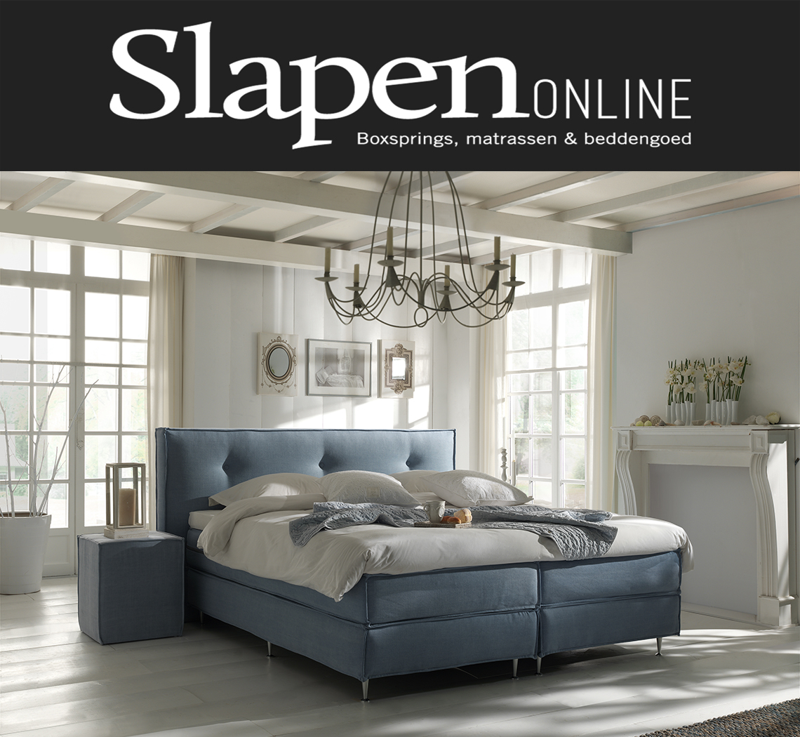 Landelijke boxspring stijl bij Slapen Online
