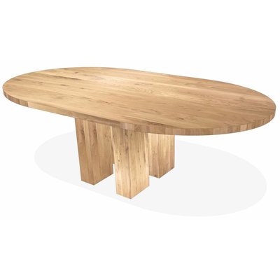 'Parijs' ovale tafel 44mm eiken poten