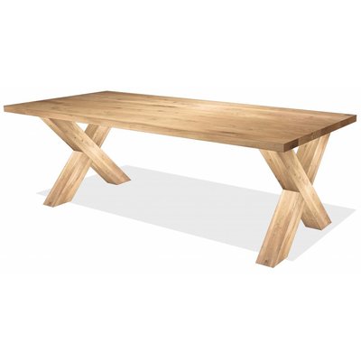 'Helsinki' rechthoekige tafel eiken X-poot