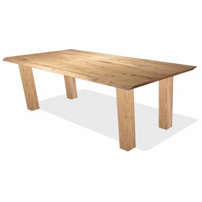 'Reykjavik' afgeschuinde tafel eiken rechte poot