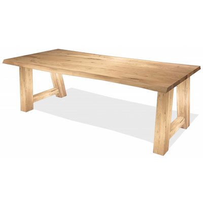 'Oslo' boomstamtafel eiken trapezium