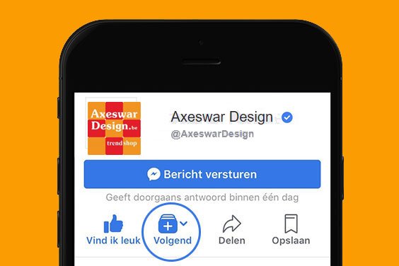 Axeswar Design blijven zien op Facebook? Dan moet je dit even doen!