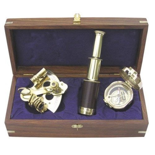 Flyer gifts Sextant-telescoop-kompas Flyer gifts Sextant-telescoop-kompas