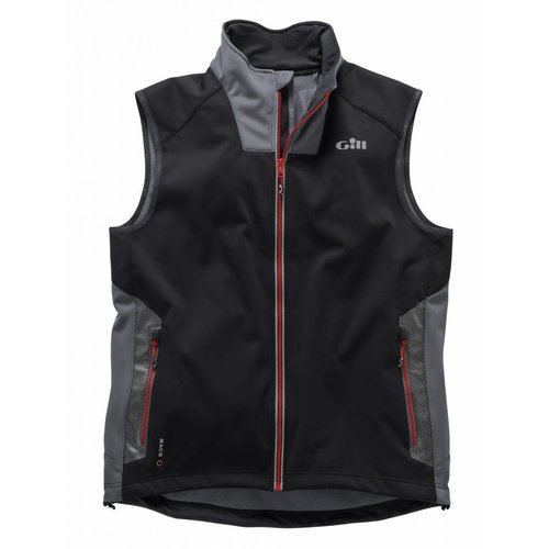 Gill softshell bodywarmer RS Race zwart Gill softshell bodywarmer RS Race zwart