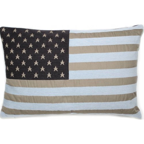FS Home bootkussen club USA taupe-lichtblauw FS Home bootkussen club USA taupe-lichtblauw