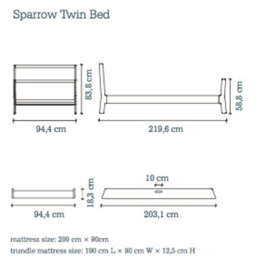 oeuf nyc sparrow twinbed wit