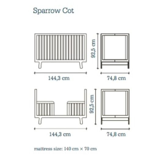 oeuf nyc sparrow ledikant wit