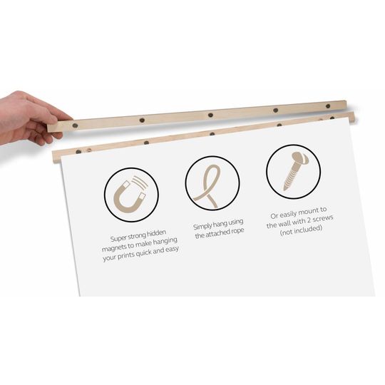 thabto magnetisch posterframe A3 zwart