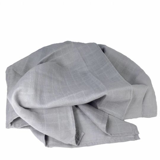 super carla muslin doek grijs 70x70