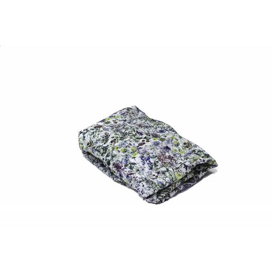 super carla hoeslaken baby wild flowers blauw 60x120