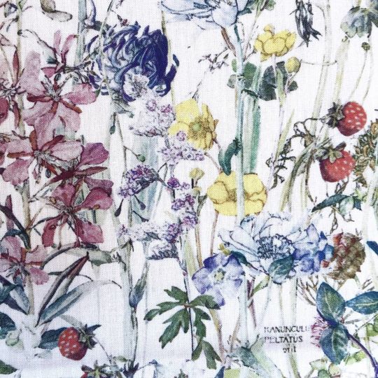 super carla hoeslaken junior wild flowers blauw 70x140