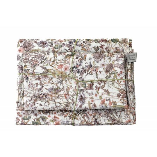 super carla duvet cover wild flowers rose junior 100x140