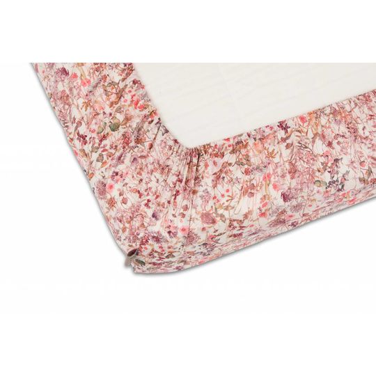 super carla hoeslaken baby wild flowers roze 60x120