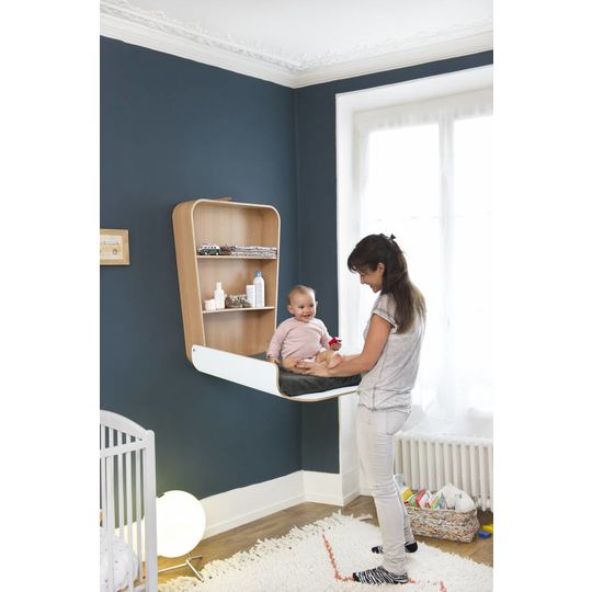 charlie crane wall mounted changing table NOGA gentle white