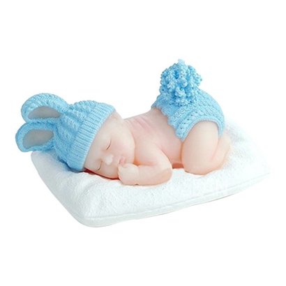 Baby 3D schlafend - Silikonform Seifenform Duftsteinform Backform