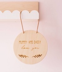 "Love you" Holzschild "Love you" Holzschild