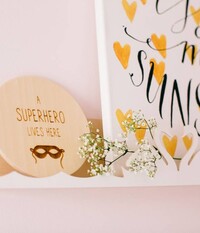 Superhero Holzschild Superhero Holzschild