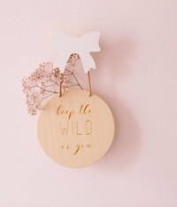 Wild Holzschild Wild Holzschild
