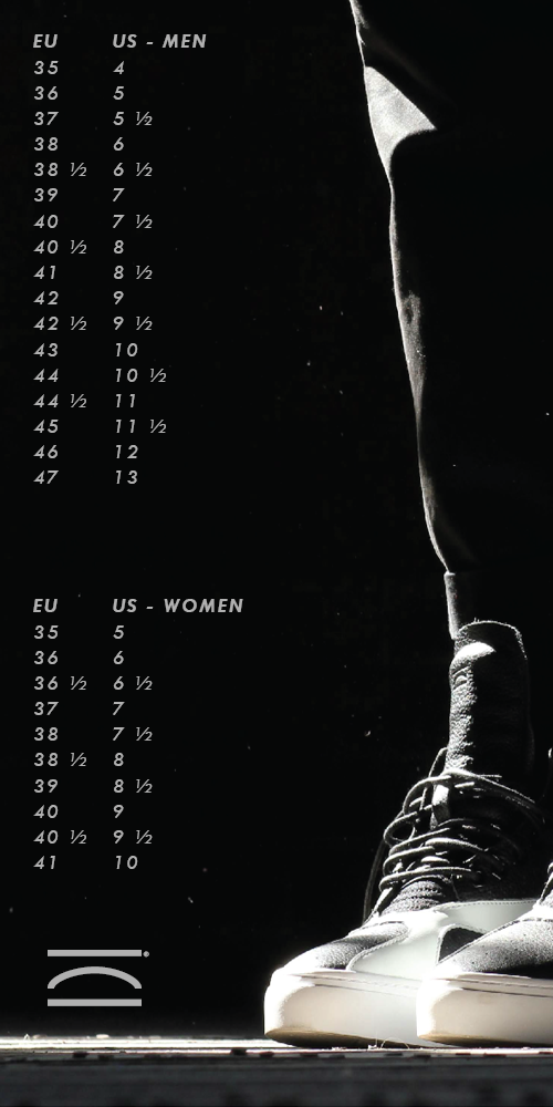 SIZING CLEAR WEATHER BRAND SHOES