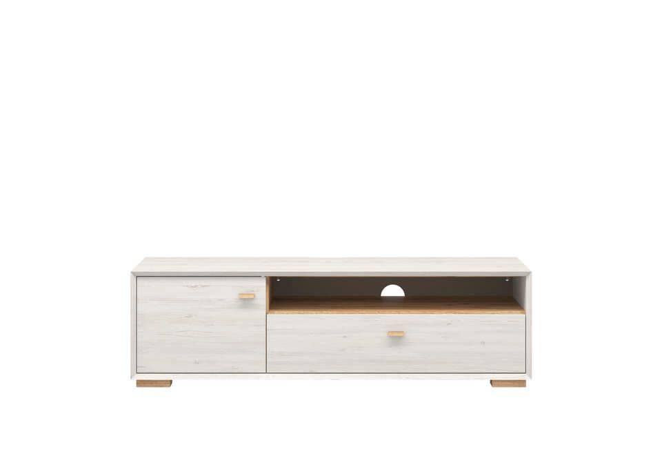 woonkamer Germania Calvi TV meubel Medium Wit Lage Poten