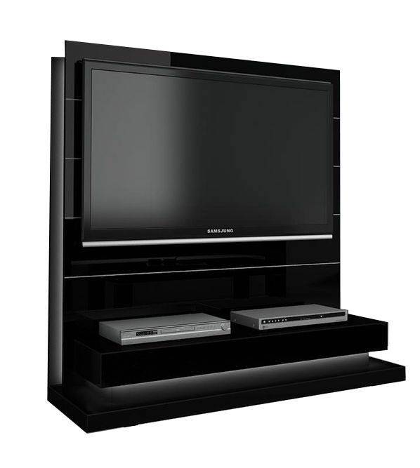 woonkamer Hubertus Meble Panorama Lux TV meubel HG Zwart