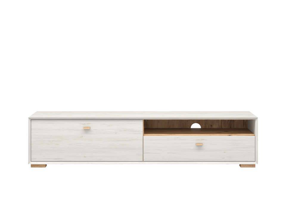 woonkamer Germania Calvi TV meubel Large Wit Lage Poten