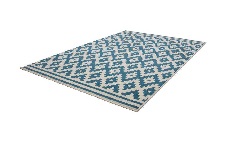 woonkamer Kayoom Now Vloerkleed 120x170 Turquoise