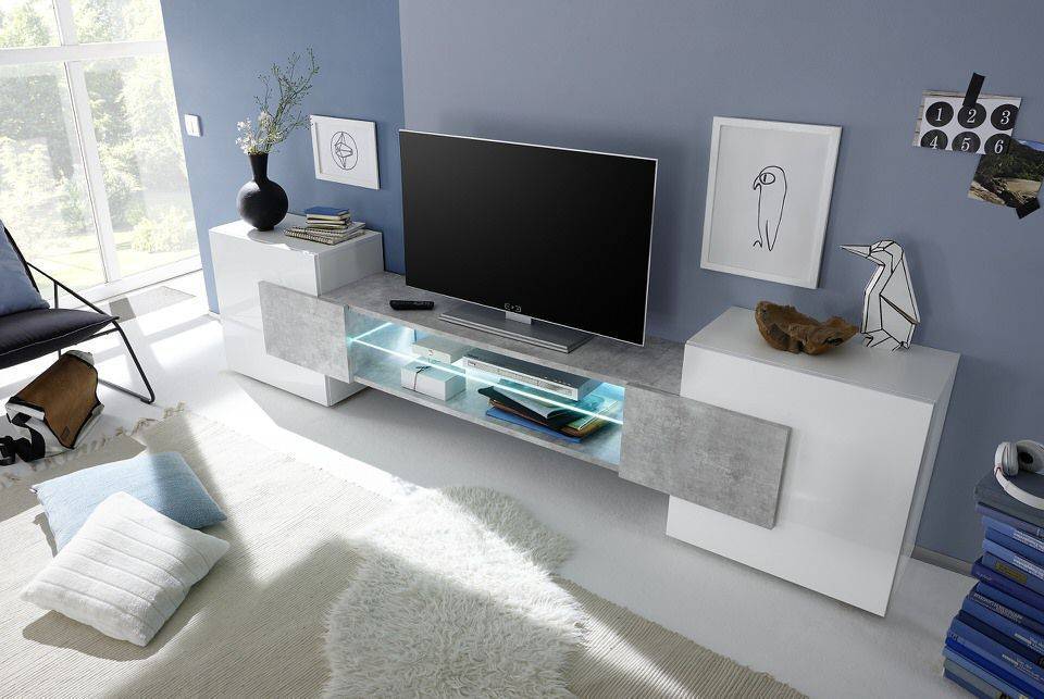 woonkamer Benvenuto Design Sandrino TV meubel Beton