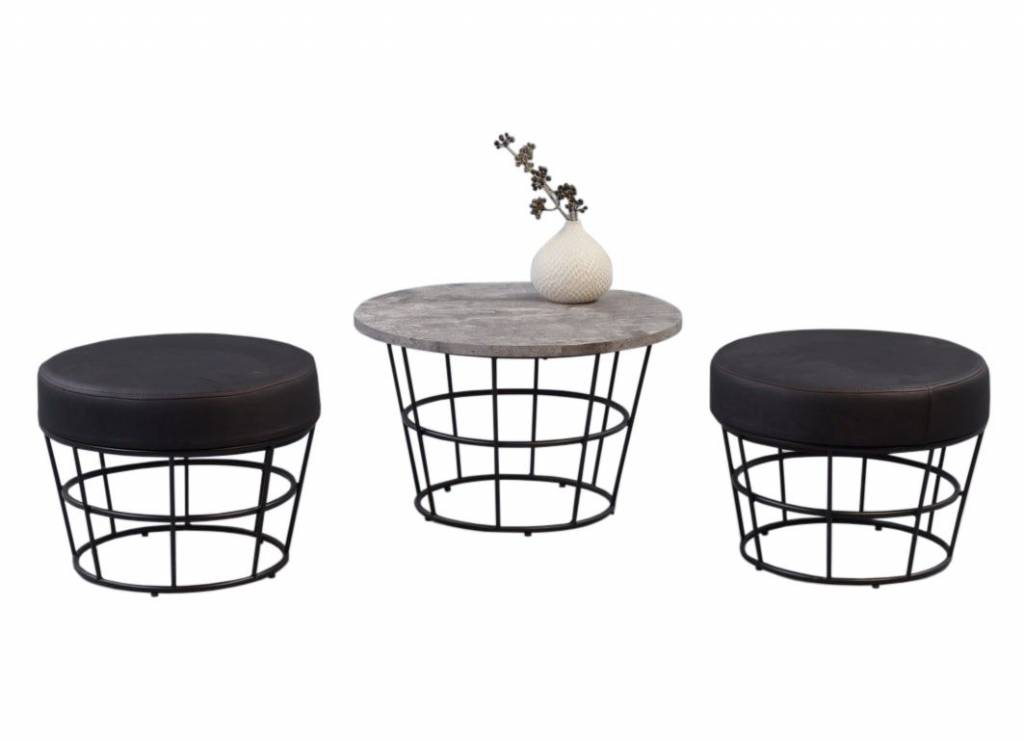 woonkamer M2 Kollektion Duo Hockerset